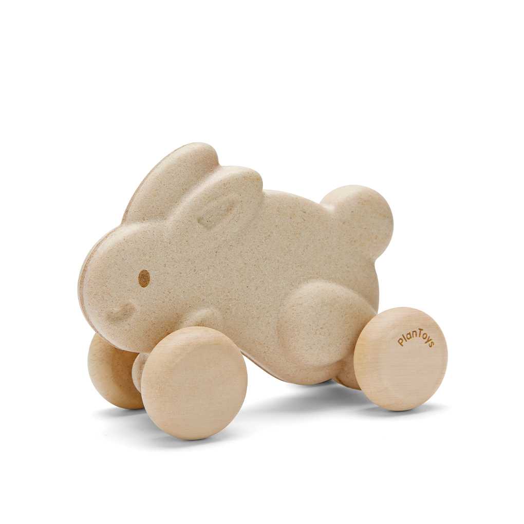 Push Along Bunny - White รถกระต่าย - ขาว