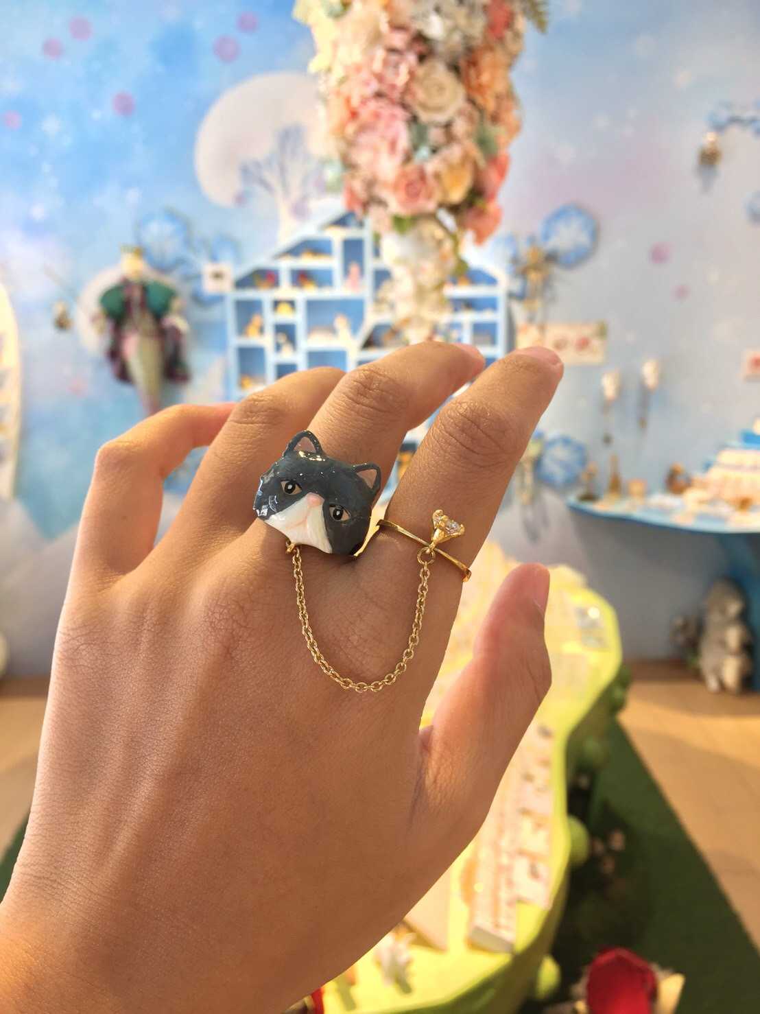Cat 2Fingers Ring / แหวนแมว ใส่สองนิ้ว