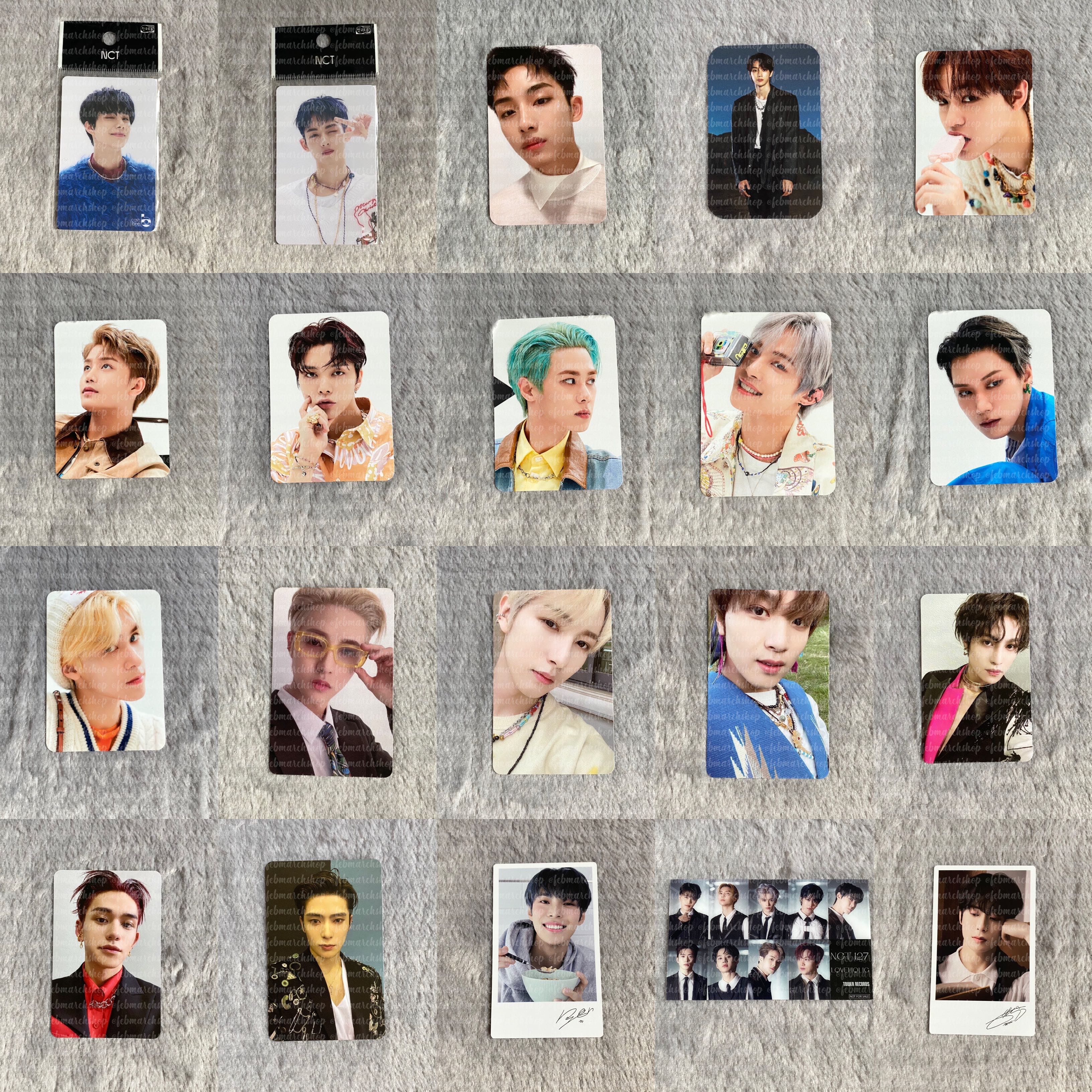 พร้อมส่ง การ์ด nct แฮชาน แจฮยอน โดยอง แทอิล ซองชาน อินจุน เหรินจวิ้น วินวิน จองอู จอห์นนี่ คุน 