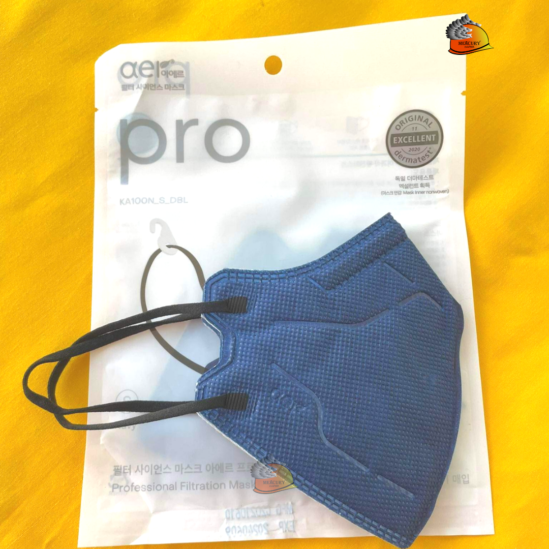 aer pro kf94 แมสเกาหลีแท้ 💯 หน้ากากอนามัย ราคา 1ชิ้น/ซอง 🇰🇷 🔥 สีเบจ,สีน้ำเงินnavy ไซส์ M / L