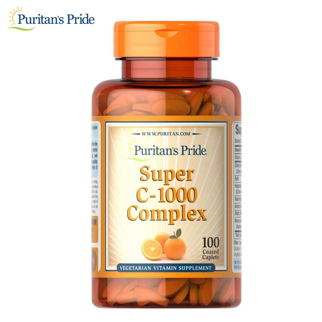 ซุปเปอร์วิตามินซี Puritan’s Pride Super C-1000 Complex 1000 mg/ 100 Cablets
