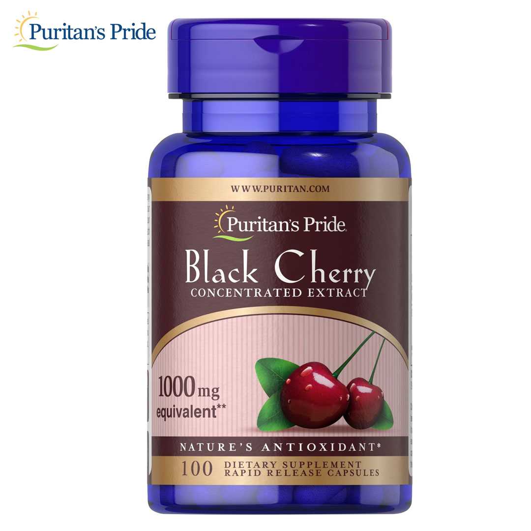 Puritan's Pride Black Cherry 1000 mg 100 Capsules