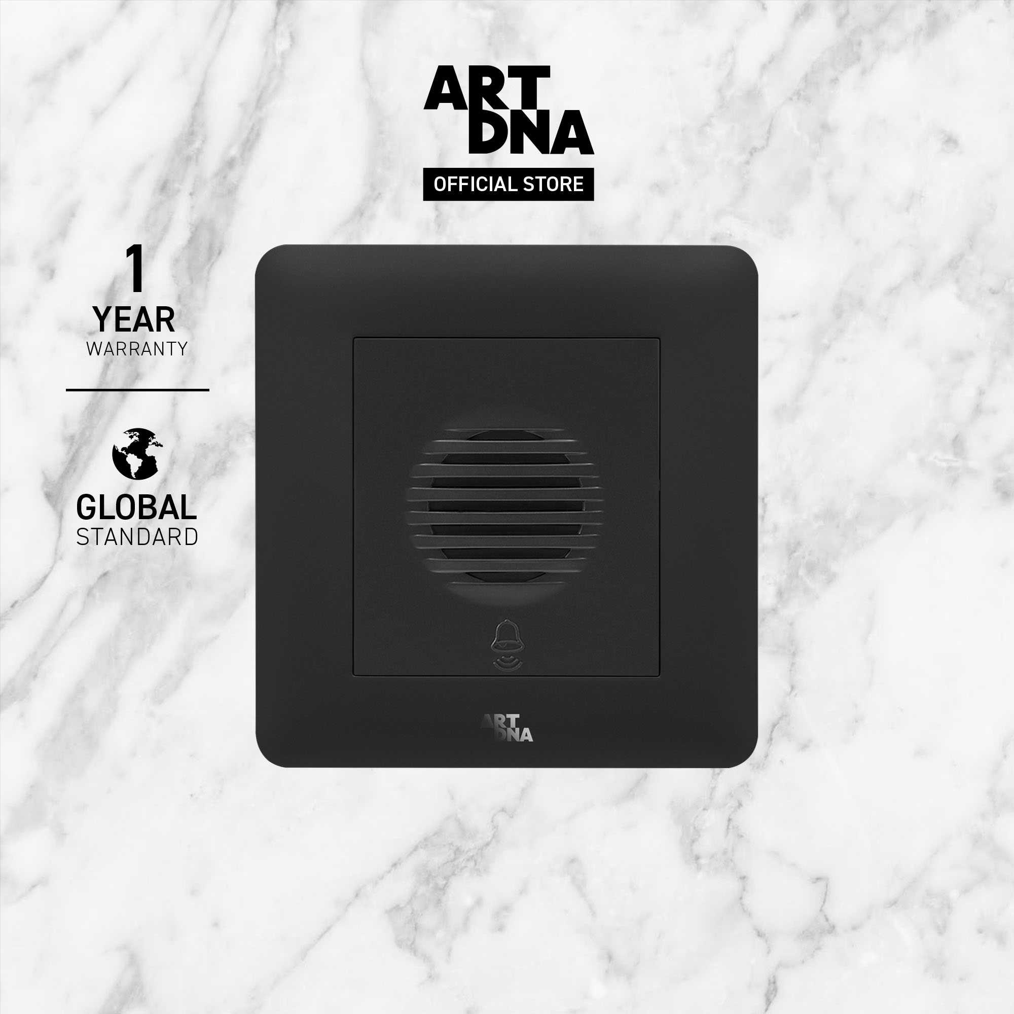 ART DNA รุ่น A61 BUZZER สีดำ design switch สวิตซ์ไฟโมเดิร์น สวิตซ์ไฟสวยๆ ปลั๊กไฟสวยๆ