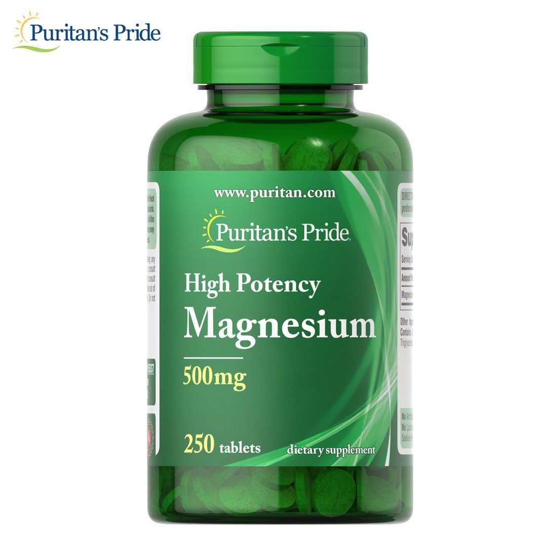 Puritan's Pride Magnesium 500 mg 250 Tablets
