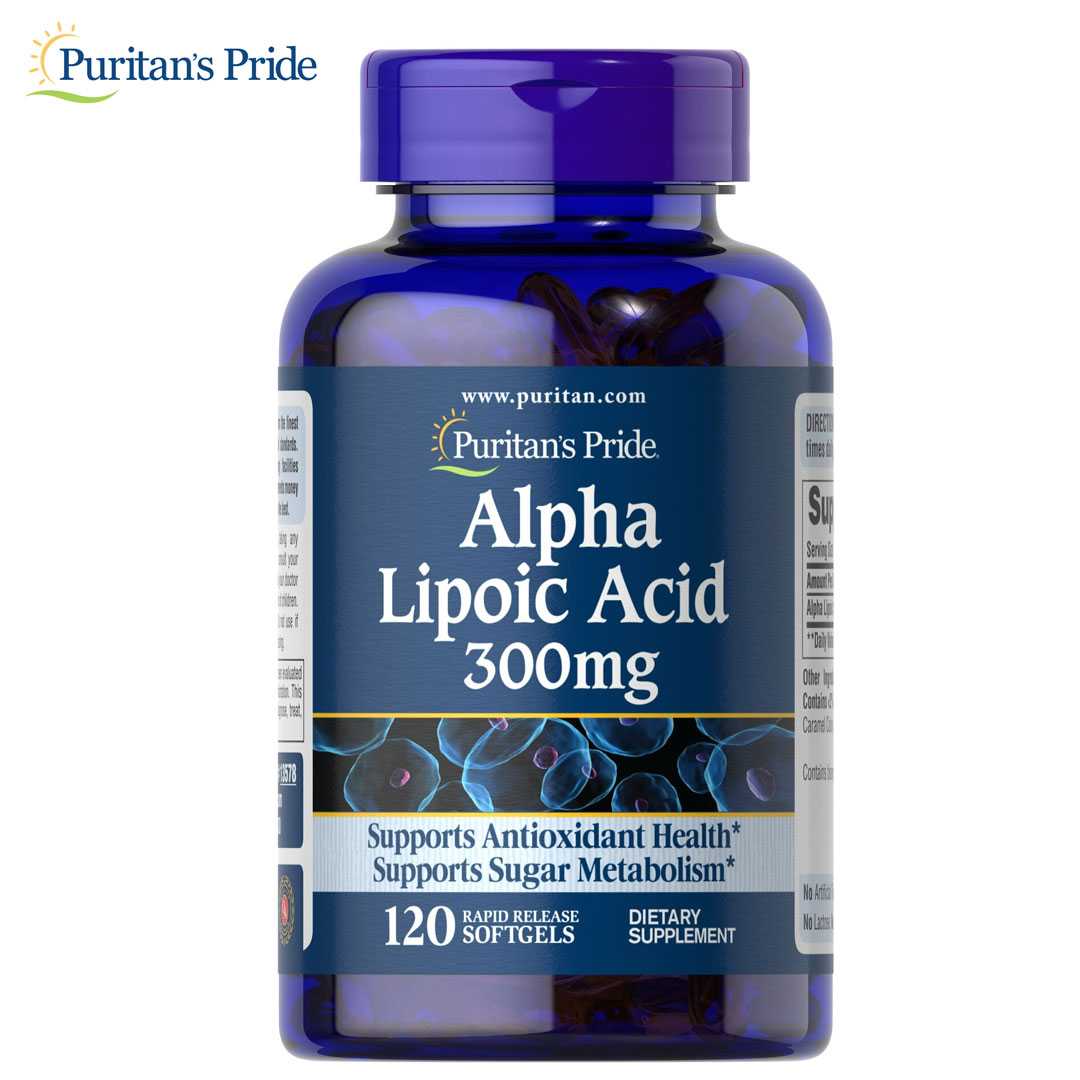 อัลฟาไลโปอิค Puritan's Pride Alpha Lipoic Acid 300 mg/ 120 Softgels