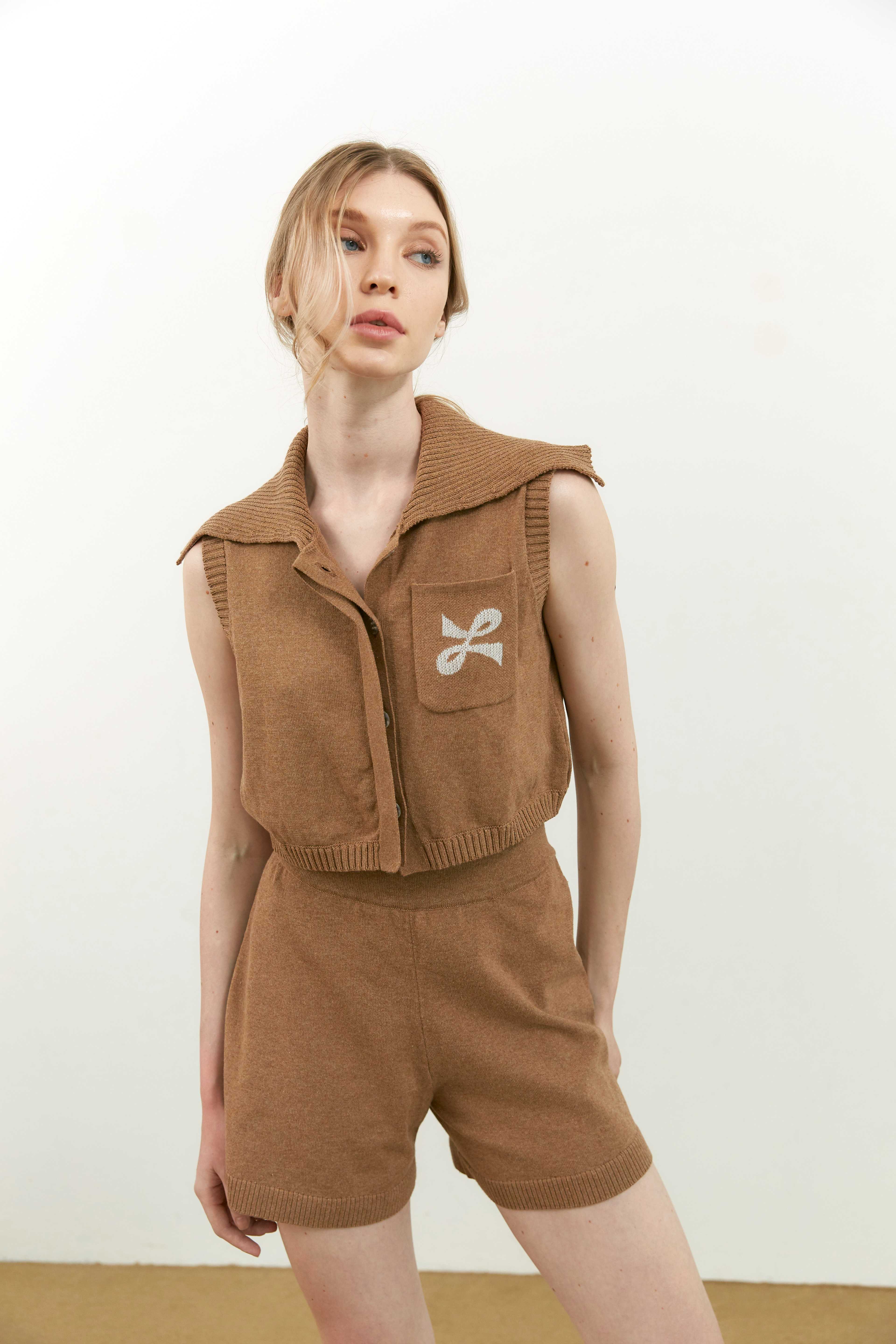 LUNNE KARA KNIT SET  CHESTNUT