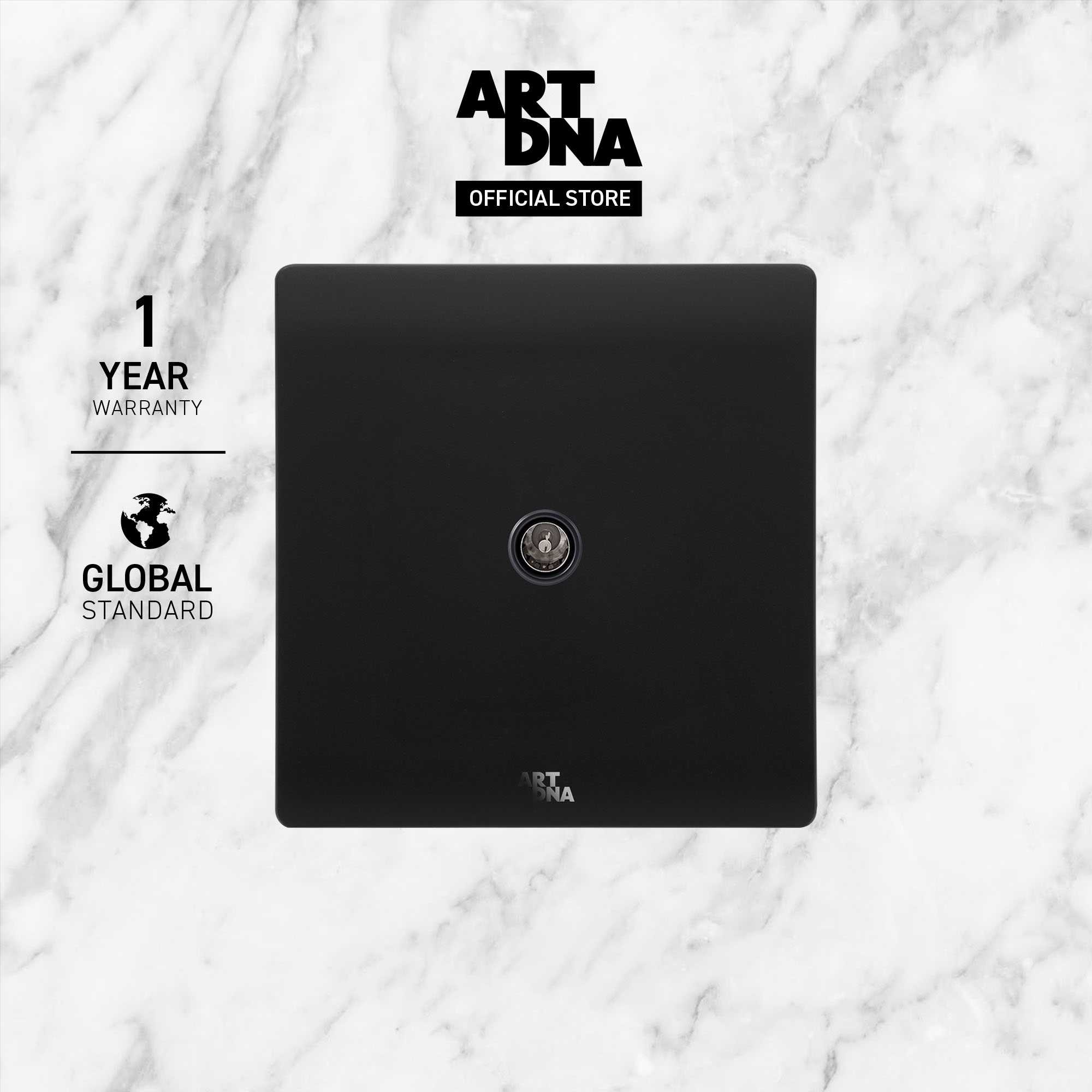 ART DNA รุ่น A61 Frameless TV Socket สีดำ ปลั๊กไฟโมเดิร์น ปลั๊กไฟสวยๆ สวิทซ์ สวยๆ switch design