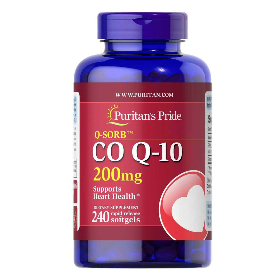 โคคิวเทน Puritan’s Pride Q-SORB Co Q-10 200 mg/ 240 Softgels Q10