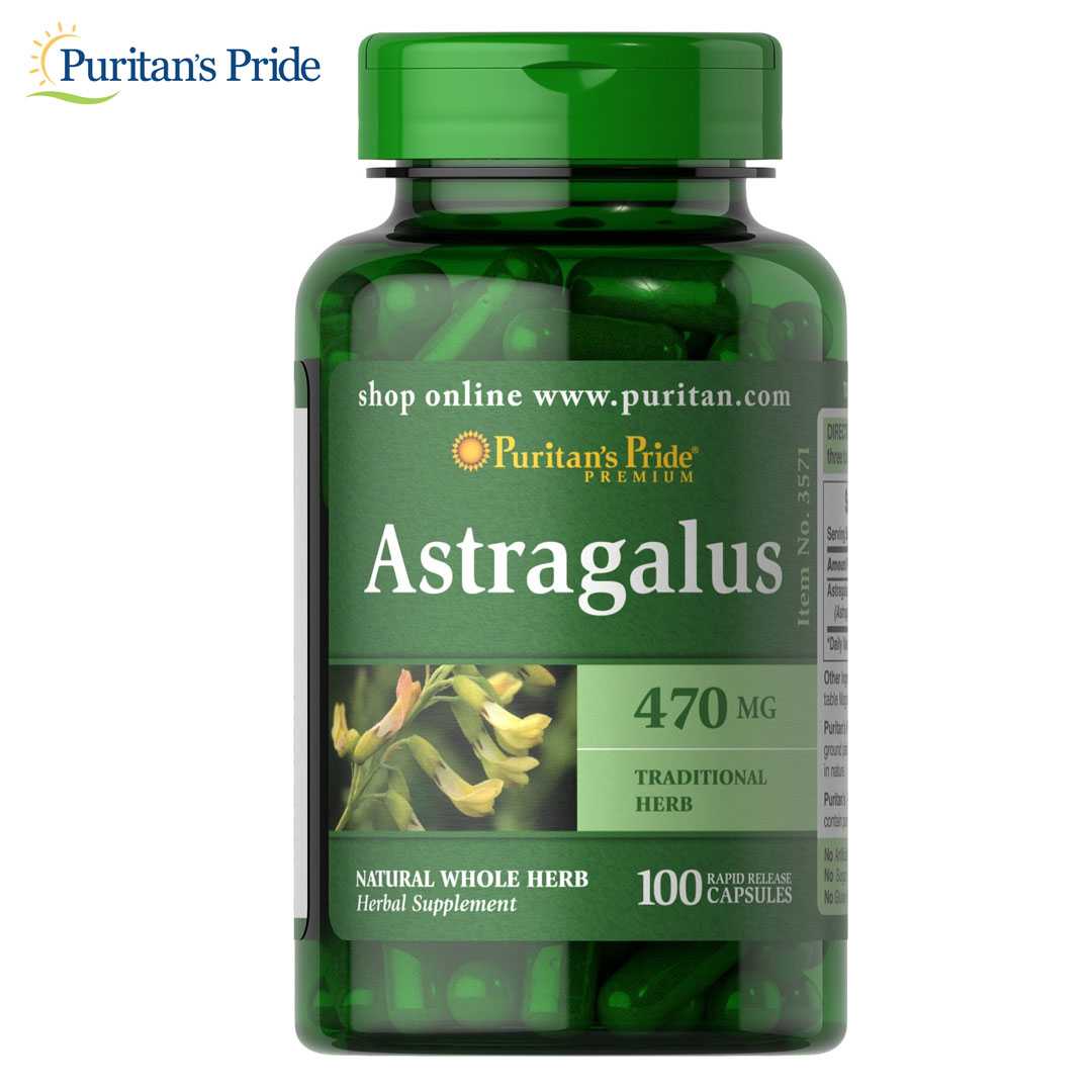 Puritan's Pride Astragalus 470 mg/ 100 Capsules