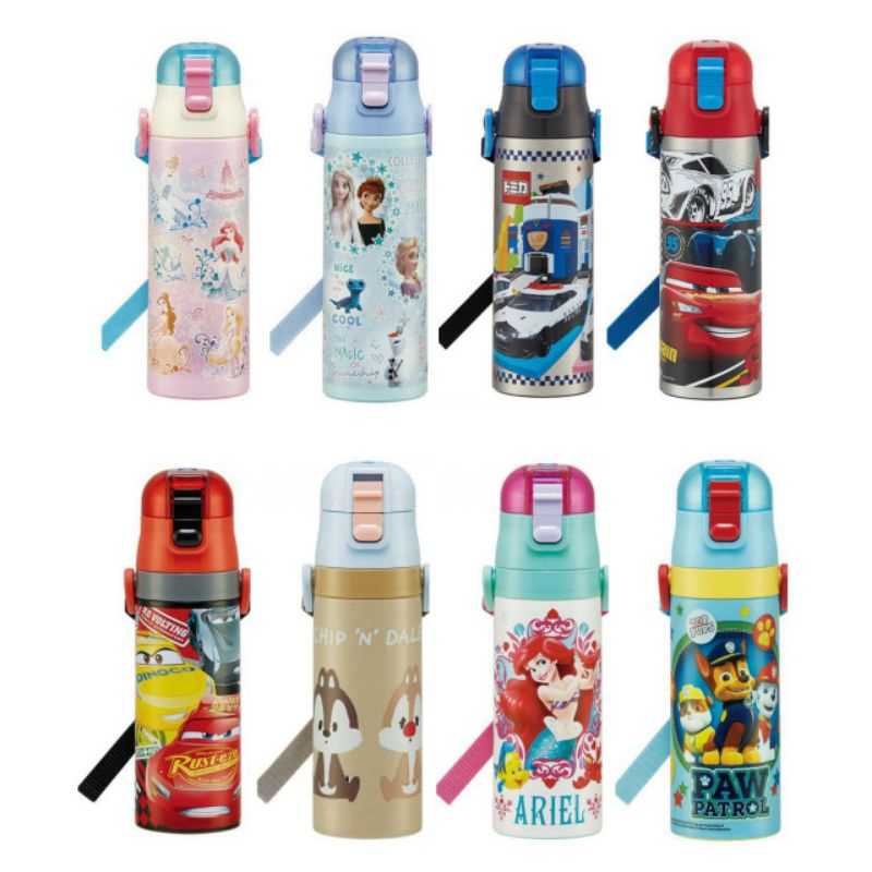 กระติกน้ำเก็บอุณหภูมิ Skater : One- push direct stainless steel bottle จากญี่ปุ่น