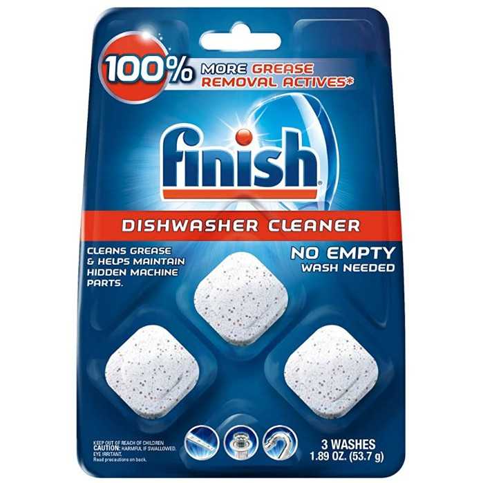 Finish In-Wash Dishwasher Cleaner: เม็ดล้างทำความสะอาดเครื่องล้างจาน
