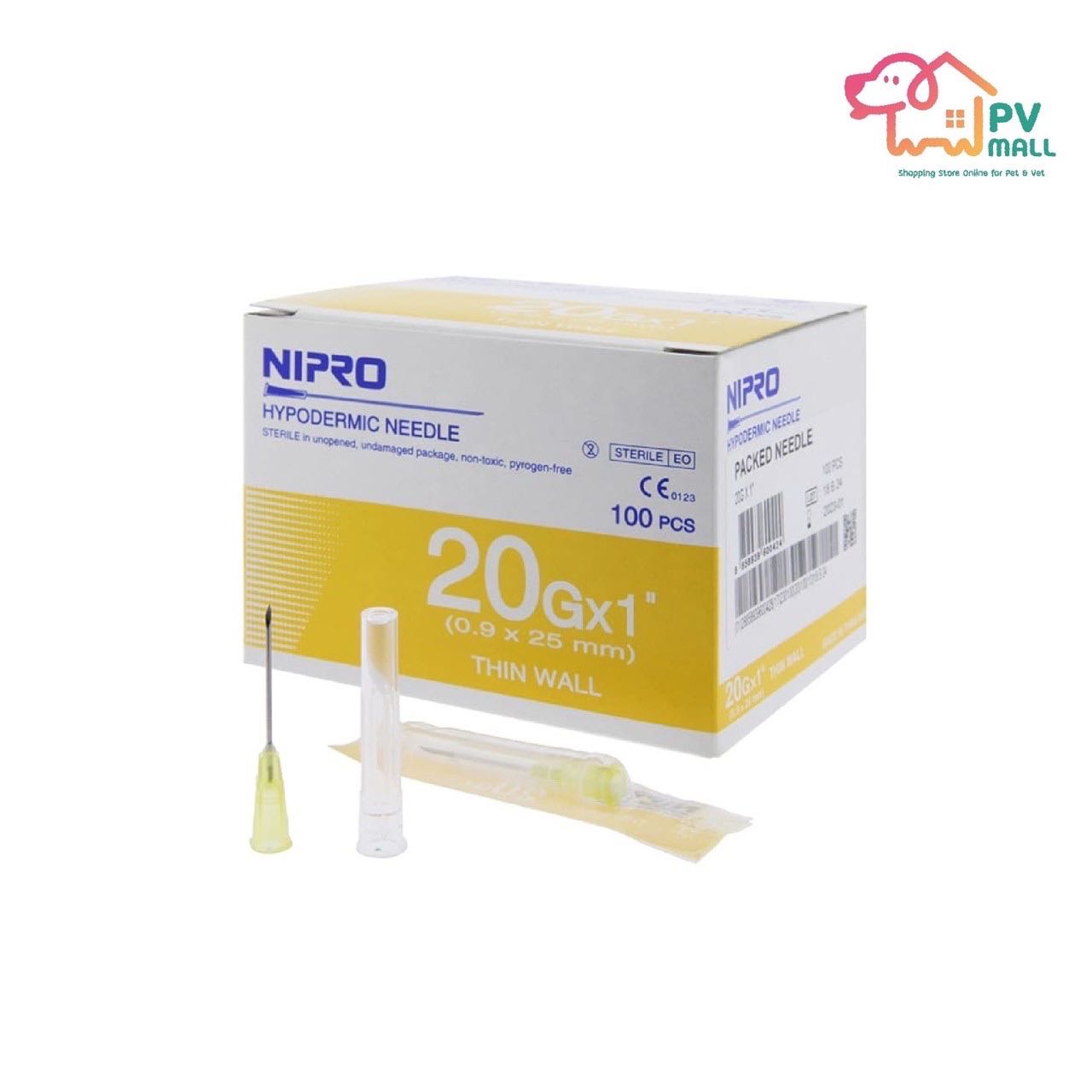 Nipro เข็มฉีดยา (Needle) 20 เข็มเหลือง
