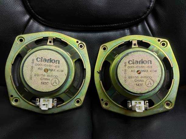 ลำโพงClarionนิยมใส่กับรถยุโรปเสียงดีมากออกแนวนุ่มใสกรวยได้เสียงที่ธรรมชาติหรูหวานคลาสสิกนำเข้า