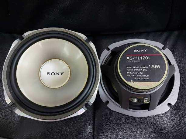 ลำโพงSony XS-HL1701 6-6.5นิ้ว120W Made in Japanเสียงนุ่มฟังเพราะคมชัดฟังประทับใจนำเข้าแท้