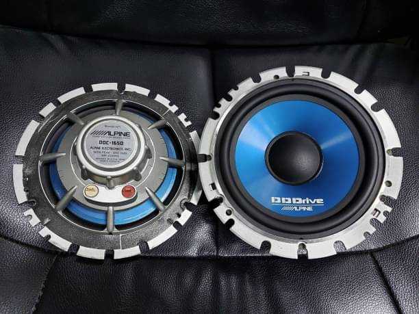 ลำโพงAlpine DDC-165D 6-6.5นิ้วMade in Japanรุ่นใหญ่แม่เหล็กเหลวให้เสียงหวานหรูเบสนุ่มแน่นนำเข้า