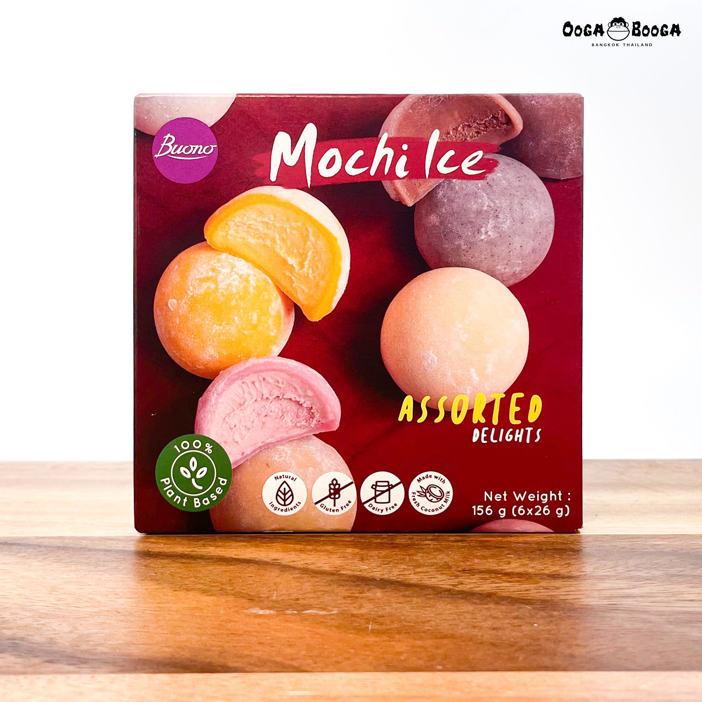 Buono Non-Daily Mochi Ice Cream โมจิไอศกรีม ทางเลือกสำหรับมังสวัติและผู้แพ้อาหาร รสชาติ รวมรส