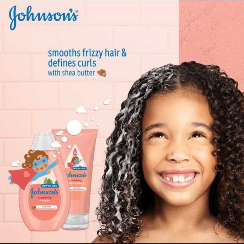 Johnson Curl Defining Shampoo & Leave in condition แชมพูสระผมสำหรับเด็กผมหยัก / หยิก