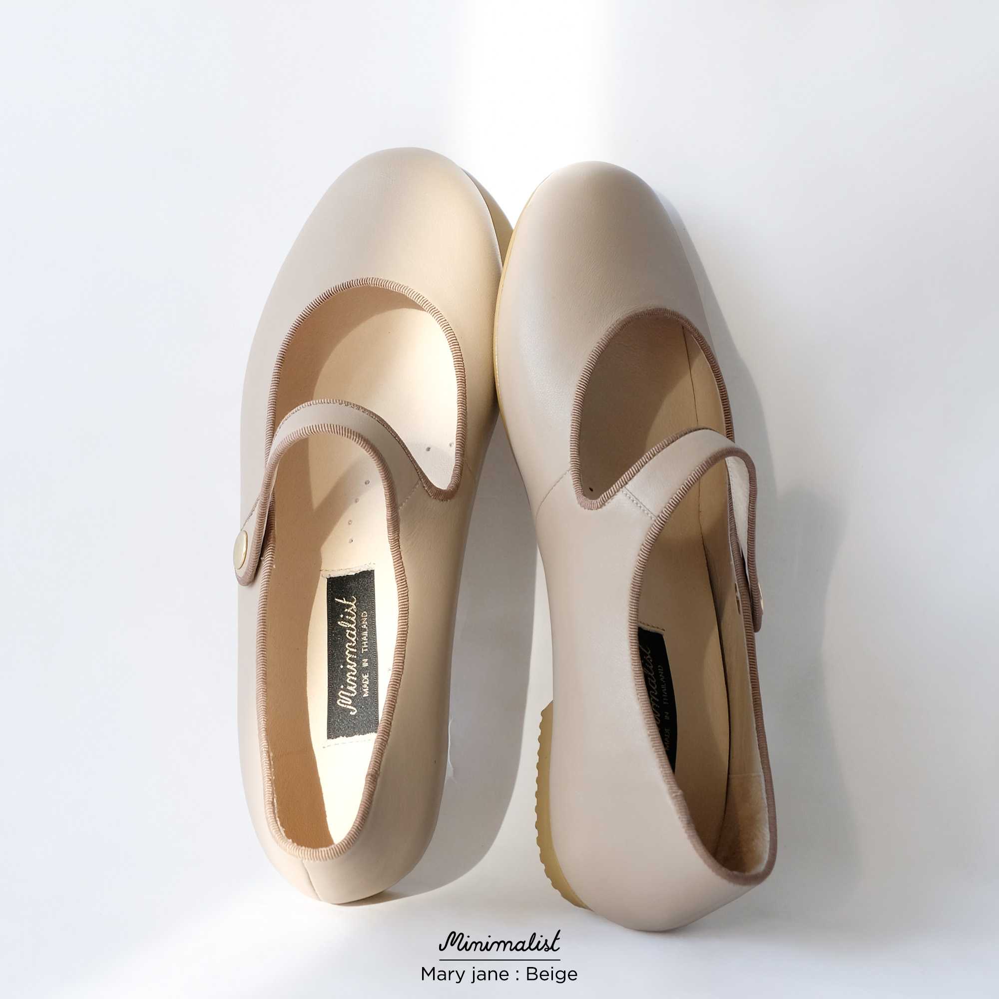 Mary jane in Beige
