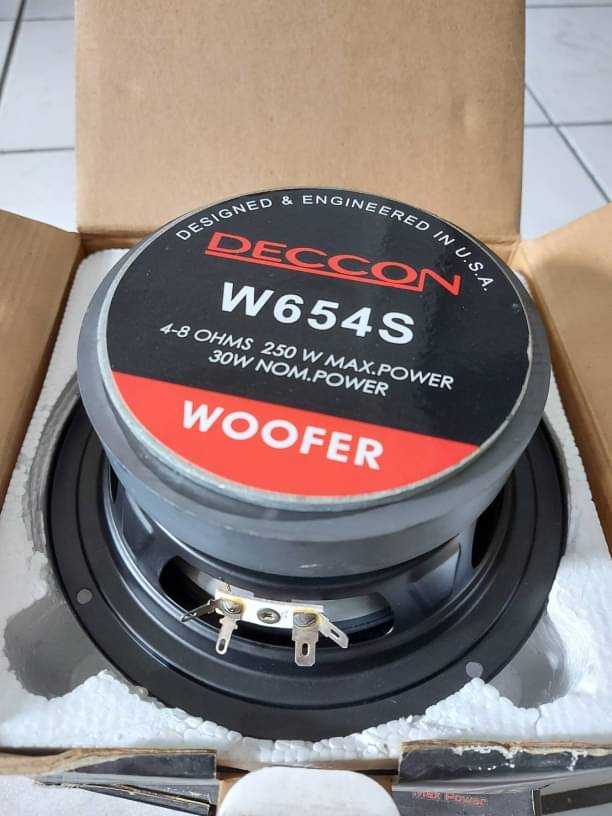 ซับวูฟเฟอร์Deccon W654S 6.5นิ้ว250Wแม่เหล็กหนาเสียงดีซับแน่นเบสเด่นขับแรงเสียงดีราคาจัดโปร