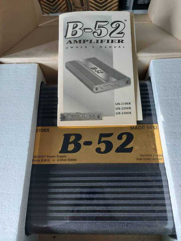 พาวเวอร์แอมป์ B-52 US-2100X Class AB เสียงดีมาก นุ่ม ลึกของดีหายากมากเสียงไฮเอ็นนำเข้าแท้USA
