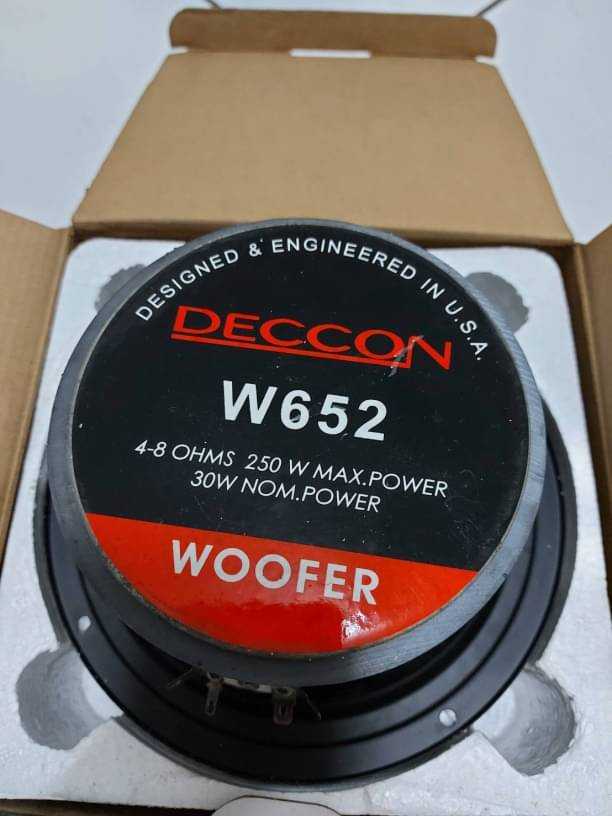 ซับวูฟเฟอร์ Deccon W652 6.5 250W เสียงดี ซับแน่นเบสเด่น ขับแรง เสียงดีราคาจัดโปร