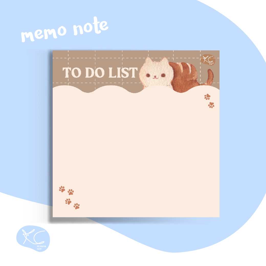 Memo pad : Loaf Cat