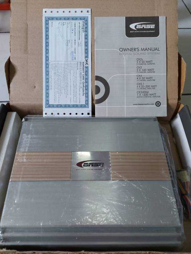 แอมป์รถยนต์ BASE CK SERIES CK4 คลาสABเทคโนโลยีเสียงUSAแอมพ์เสียงเนียน ใสในตำนานนำเข้าUSAแท้