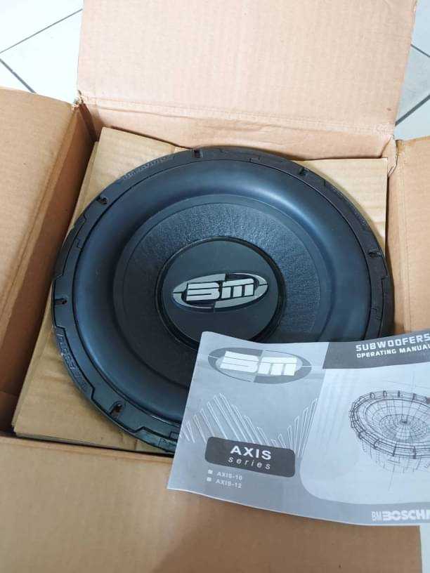 ซับ10นิ้วBOSCHMANN AXIS-10 Premium edition 1000W 2 X 4 OHMว็อยคู่ รุ่นลิมิเต็ดเสียงทรงพลังนำเข้าUSA