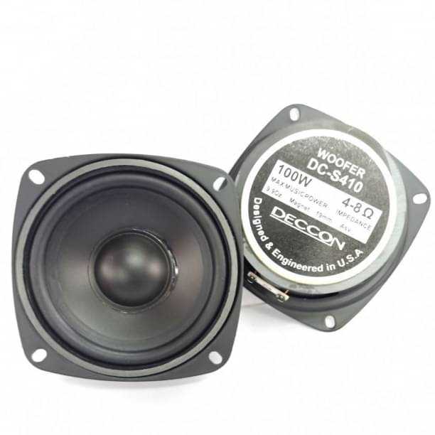 ดอกลำโพงวูฟเฟอร์ ขนาด4 นิ้ว DECCON DC-S410 100W 4-8 OHM Woofer เสียง ชัด นุ่ม