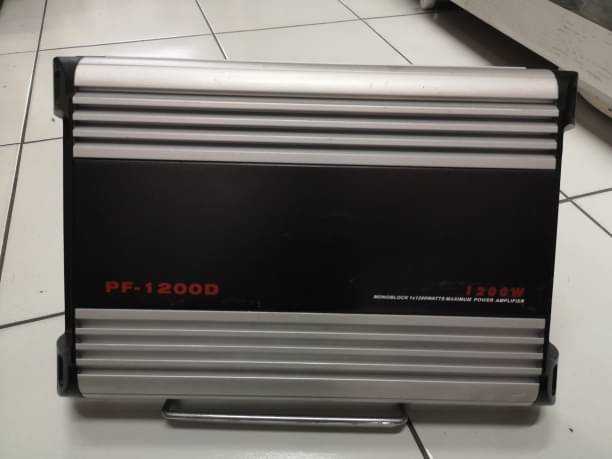แอมป์รถยนต์ PF-1200D Monoblock 1200Wวัตต์เต็ม คลาสดีขับซับแรงเบสแน่นๆสะใจปรับซับเบสได้มิติ