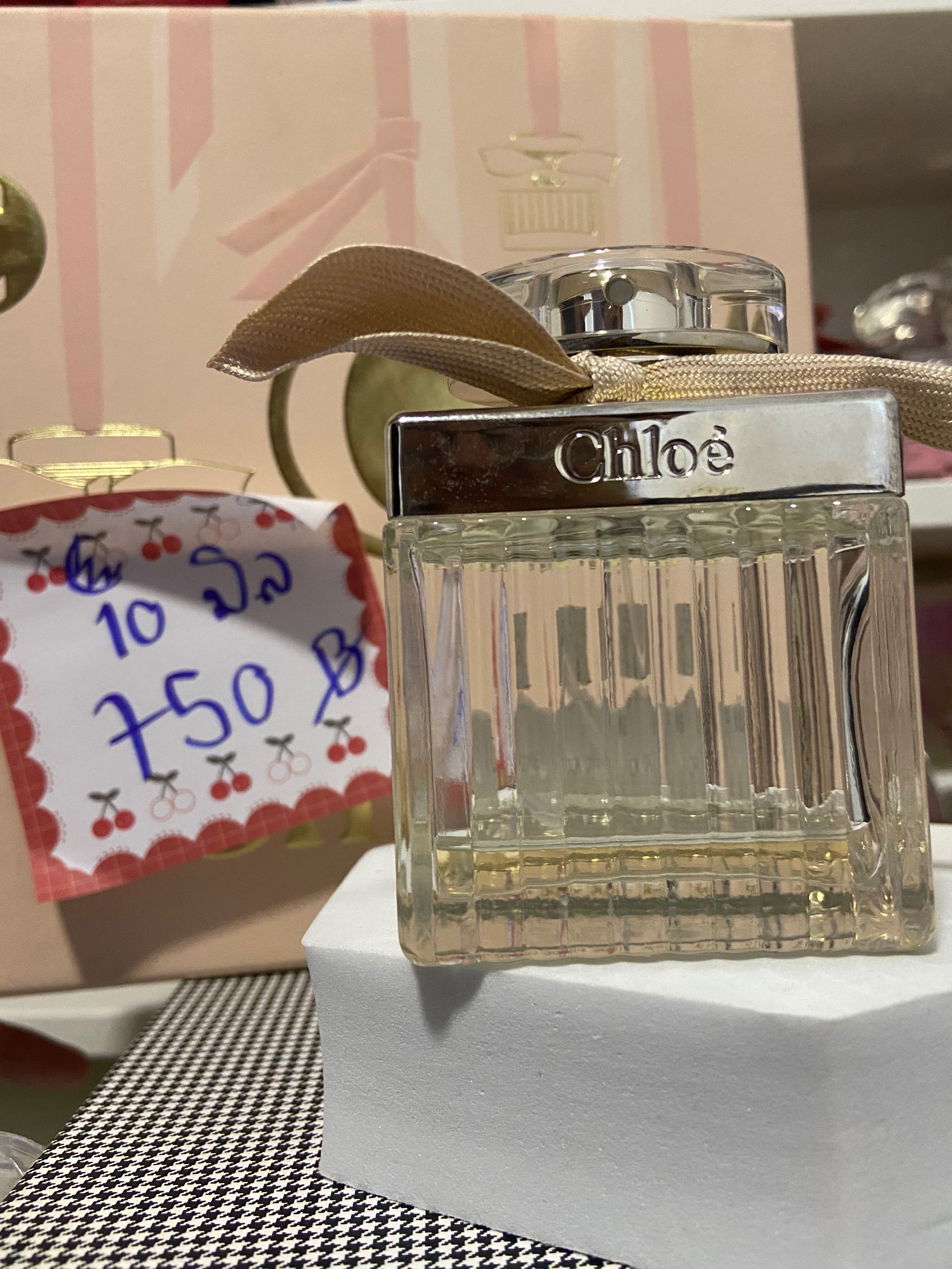 ❗️น้ำหอมติดขวด❗️ได้กล่องเซต Chloe โบว์ครีม ขวด 75ml🧡 เหลือ10ml🧡