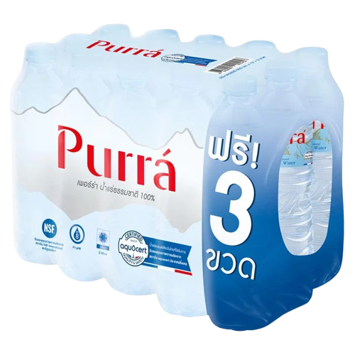 น้ำแร่ เพอร์ร่า 600 มล. แพ็ค 15 ขวด