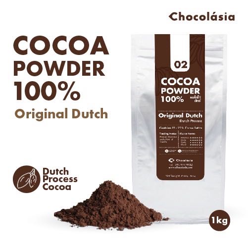 Cocoa Powder No.2 Original Dutch (1Kg.) ผงโกโก้ สูตร02 ออริจินัลดัช  1 กิโล- Chocolasia อาหารยอดฮิต