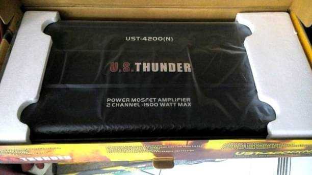 แอมป์ U.S.Thunder Class D UST-4200(N)1500W 2Ch. แอมป์ดุจอมพลัง เบสส์หนักขับซับขับดอกซับแรงๆ8ดอกขึ้น