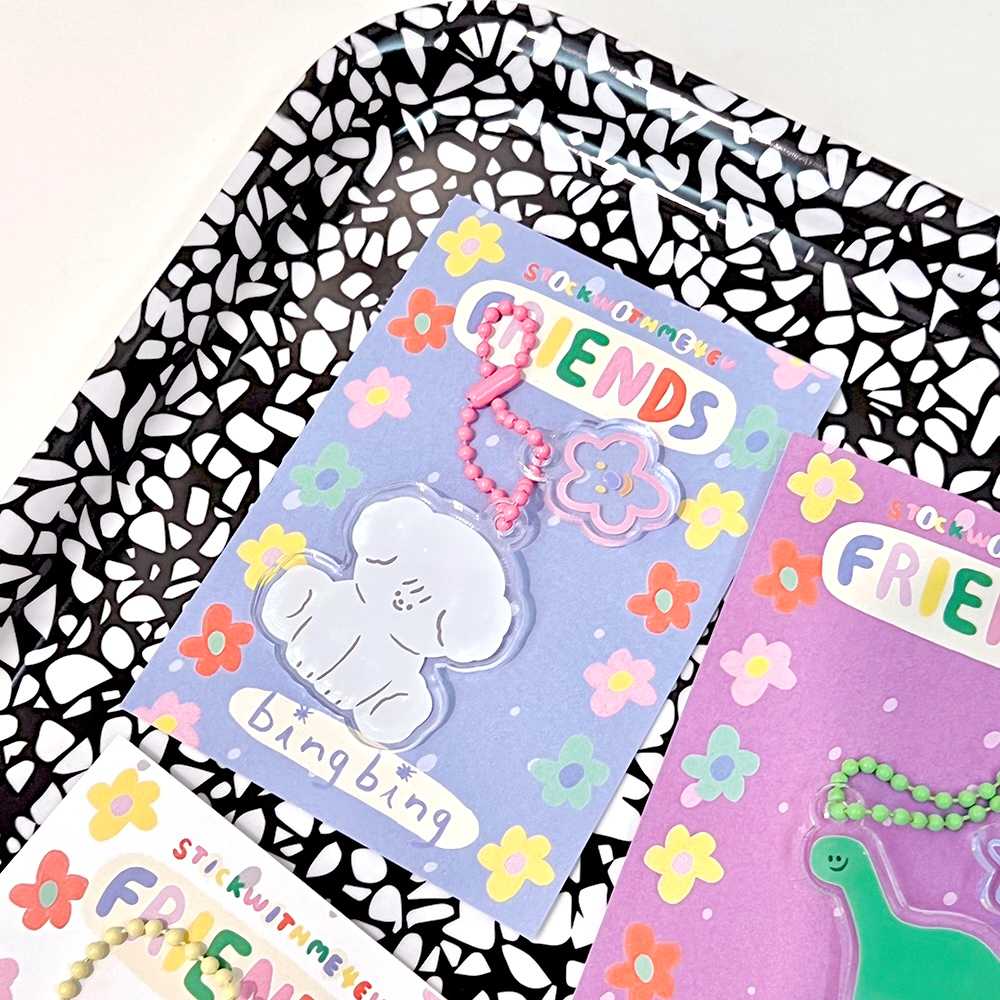 Friends acrylic keyring : Bingbing