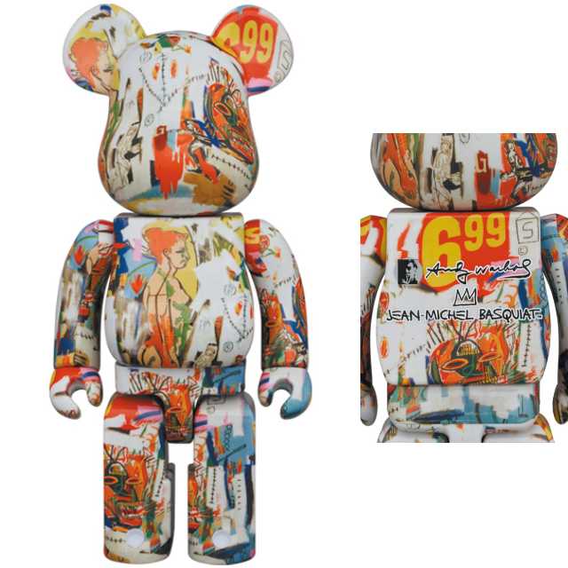 Be@rbrick Andy Warhol × JEAN-MICHEL BASQUIAT #4 400％