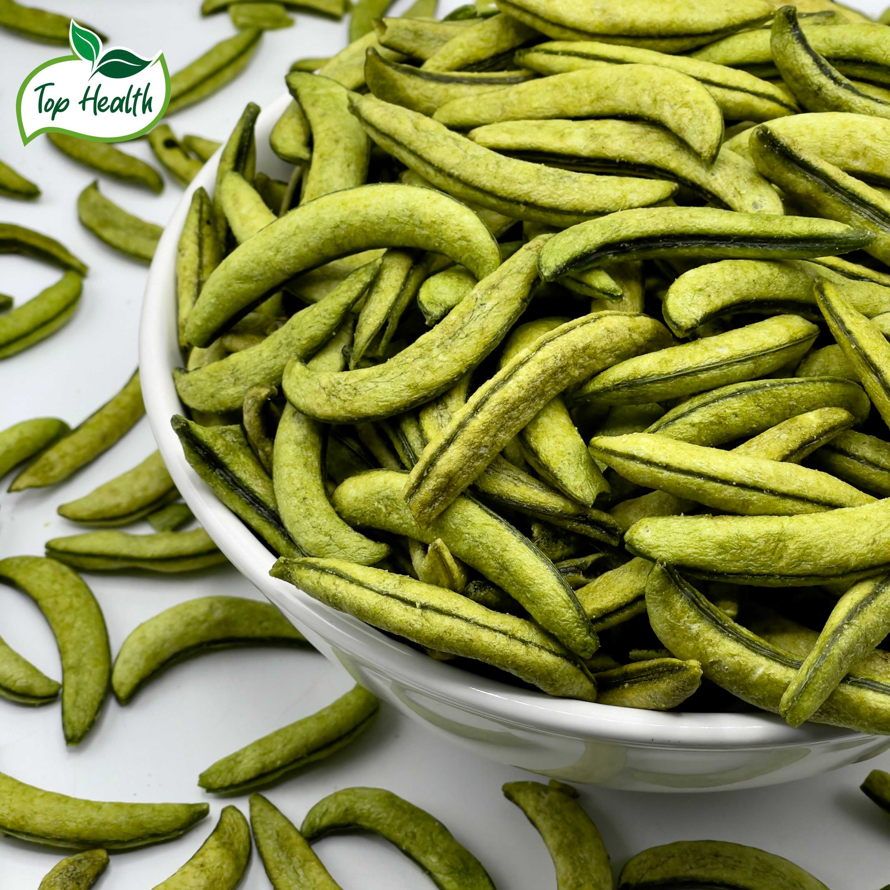 [ส่งฟรี] ถั่วลันเตา( Green peas ) อบกรอบ กรอบอร่อย โปรตีนสูง