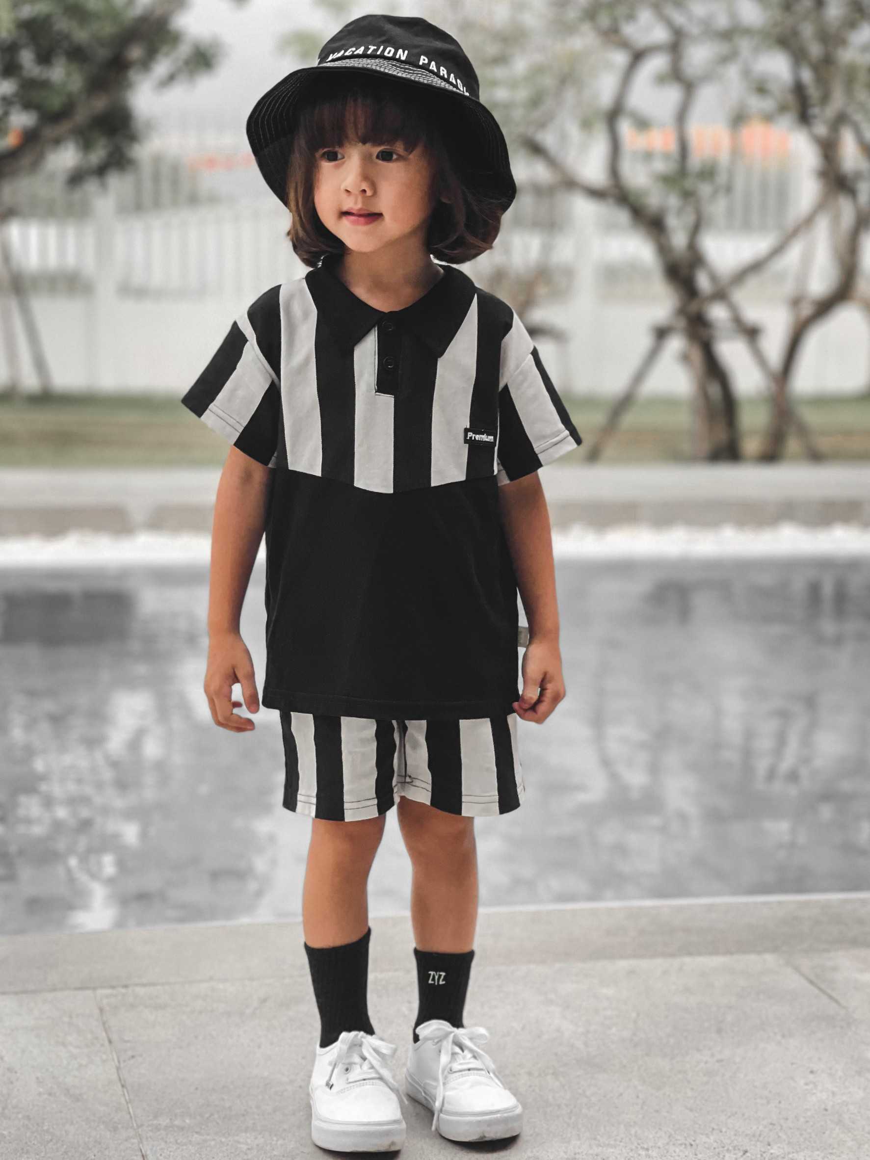 Teenyweeny.shop - ชุดเซตเสื้อโปโลและกางเกงขาสั้น