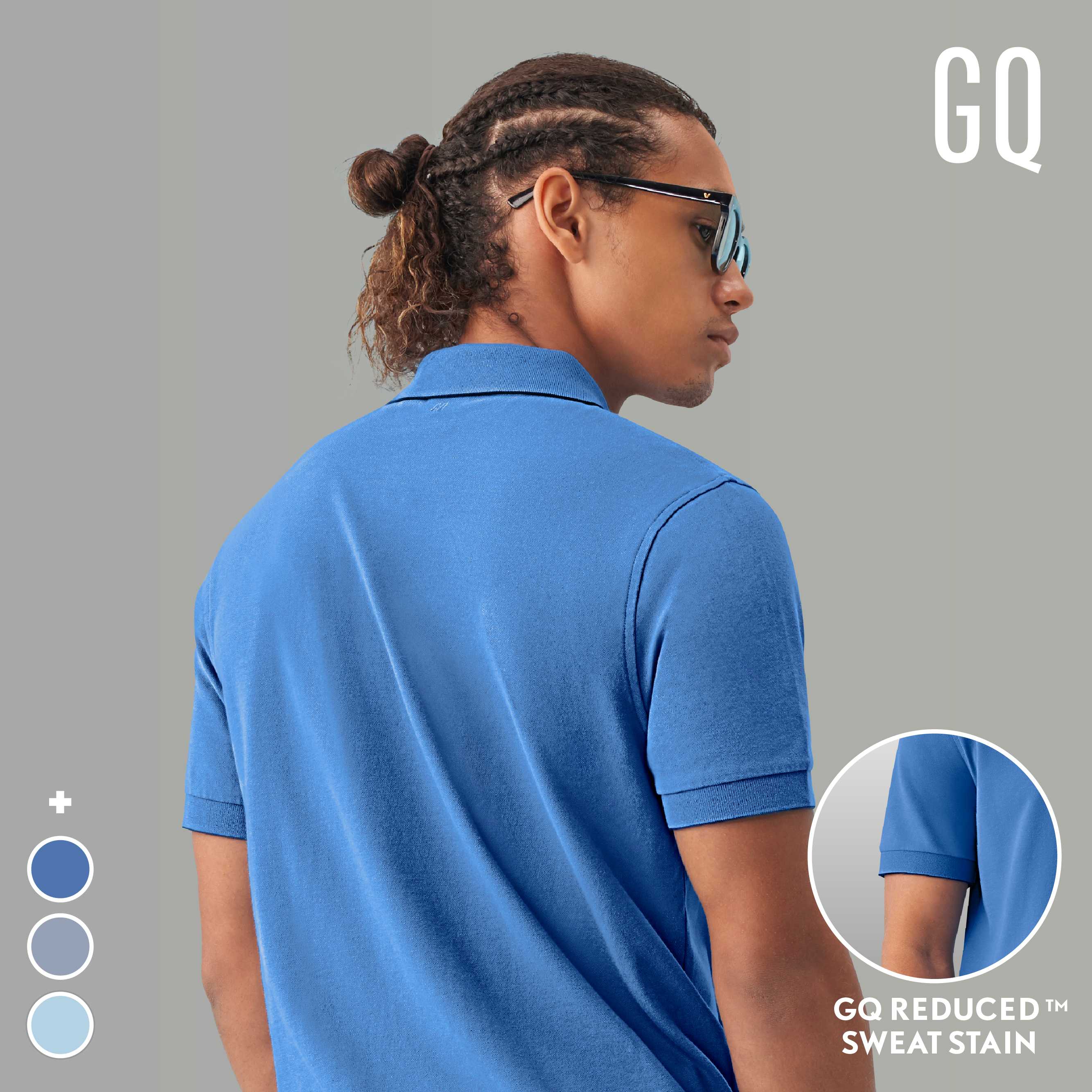 GQ Perfect Polo™ เสื้อโปโลอำพรางคราบเหงื่อ Fashion Collection