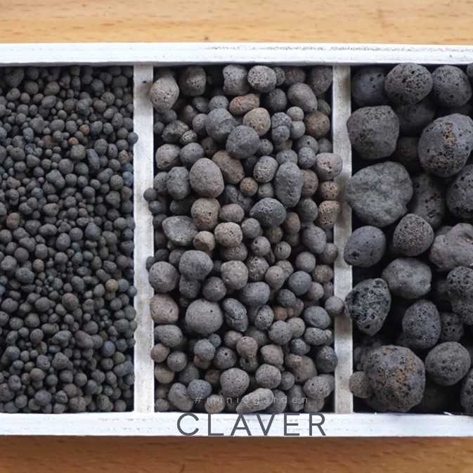 เม็ดดินเผาสีดำ ป๊อบเปอร์ดำ CLAVER