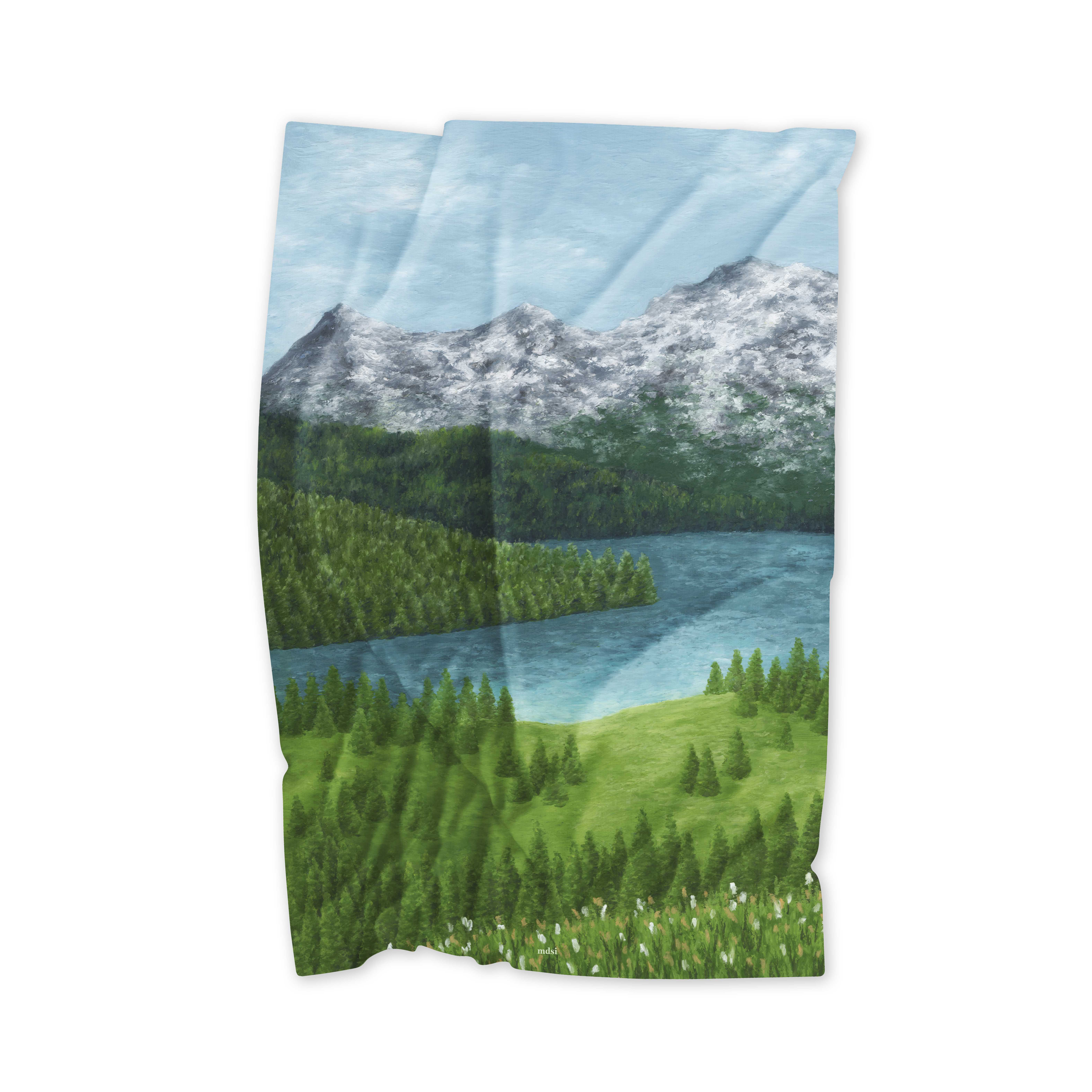 grand green valley - fabric poster