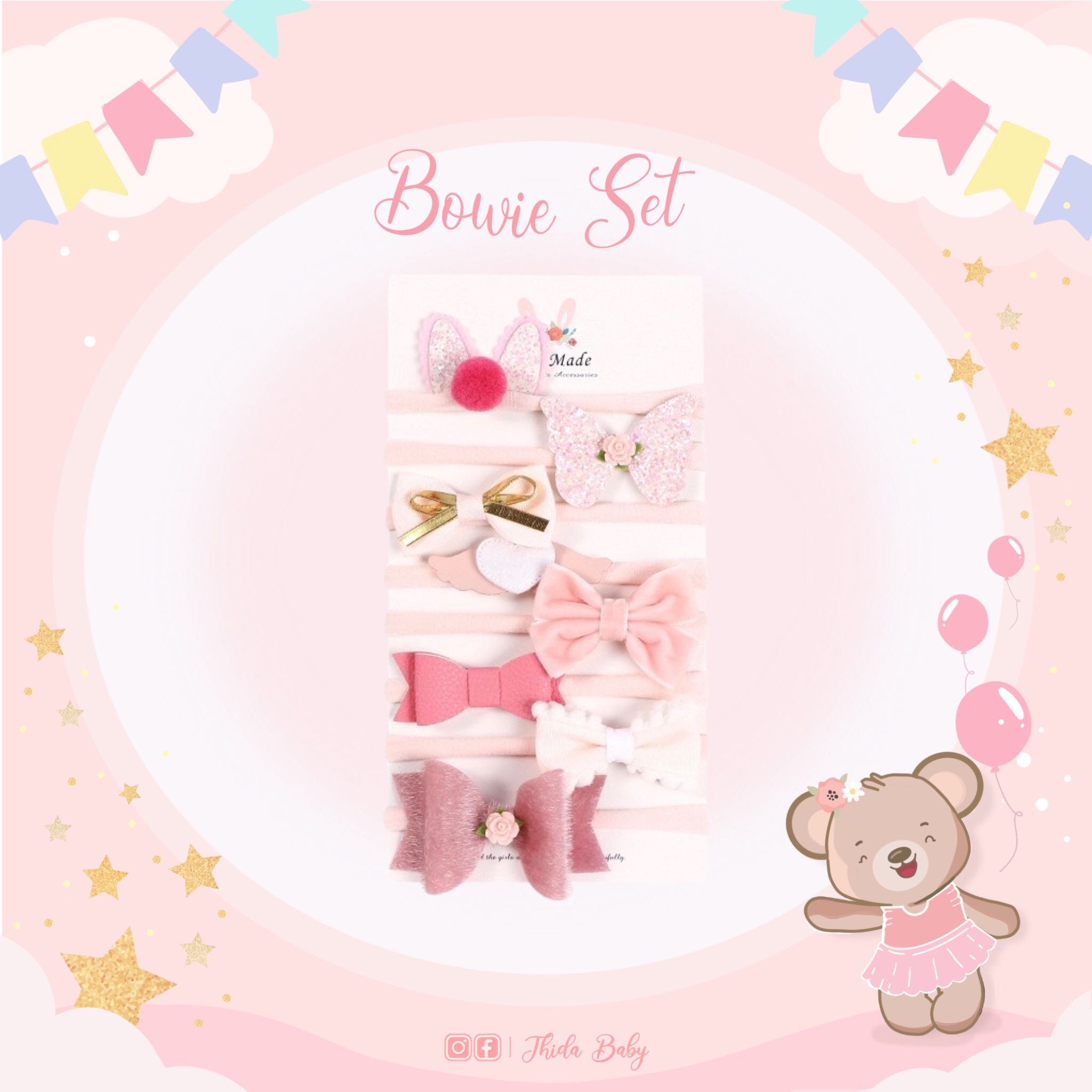 🎀 Pinky Bow Set 🎀