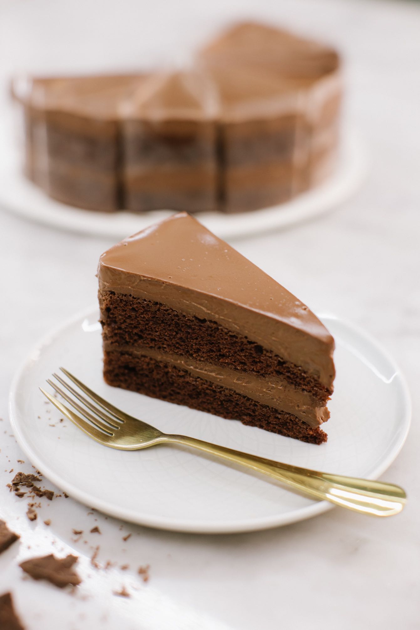 Soft chocolate cake | เค้กชอคโกแลตหน้านิ่ม
