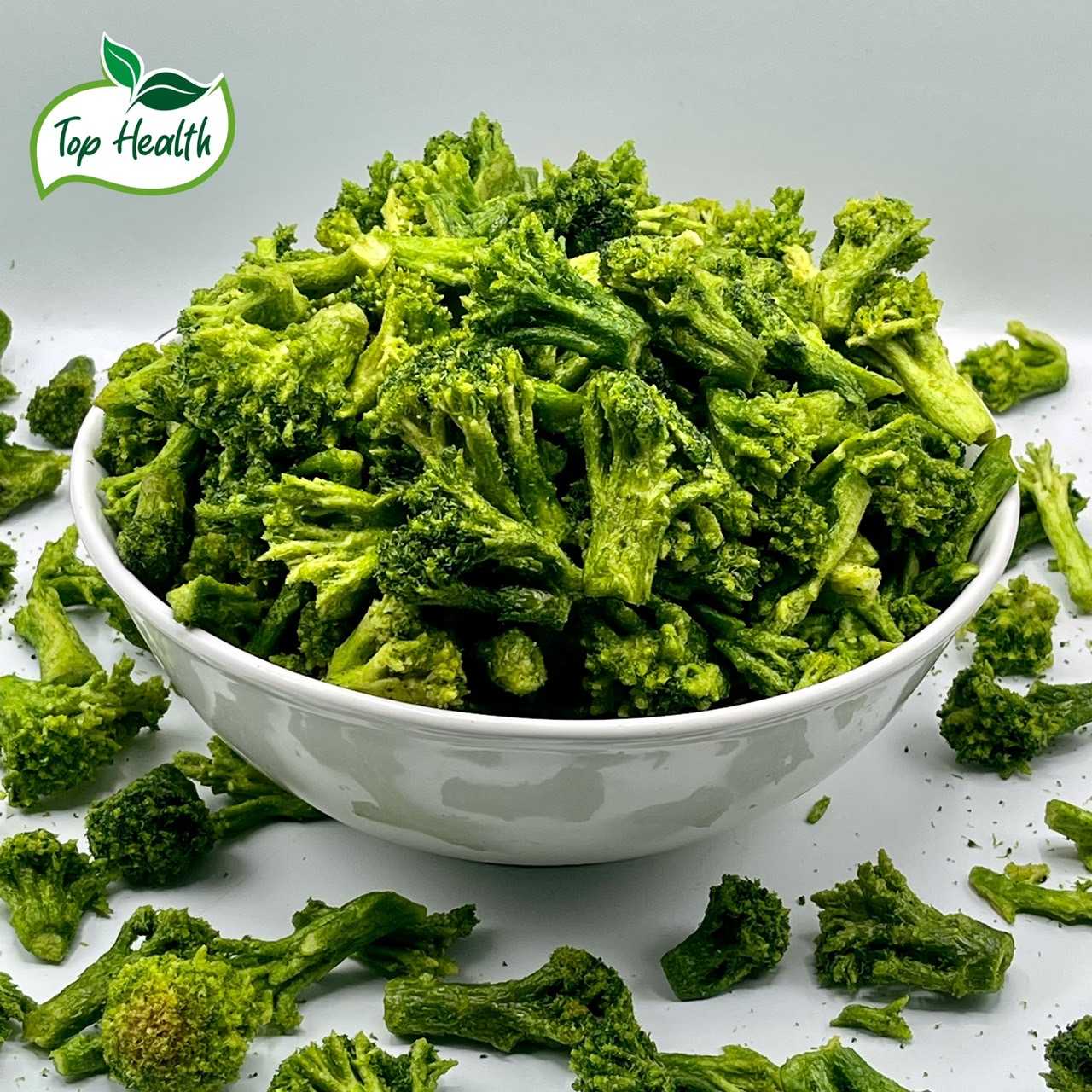 [ส่งฟรี] บล็อคโคลี่ ( Broccoli  ) อบกรอบ ใยอาหารสูง วิตามินซี วิตามินเอ ไม่เหม็นเขียว