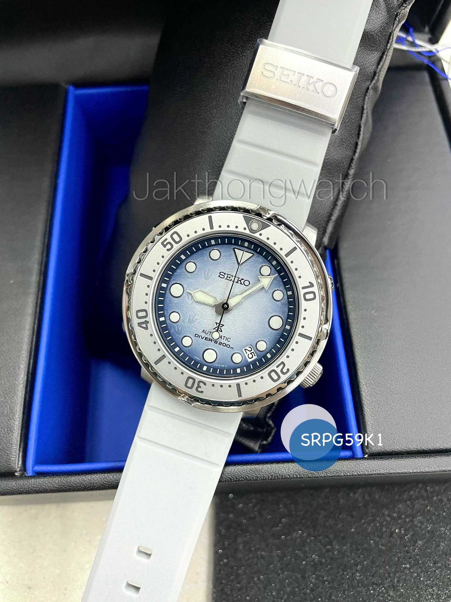 นาฬิกาข้อมือ SEIKO Prospex Antarctica Baby Tuna Save the Ocean Automatic Watch SRPG59K1