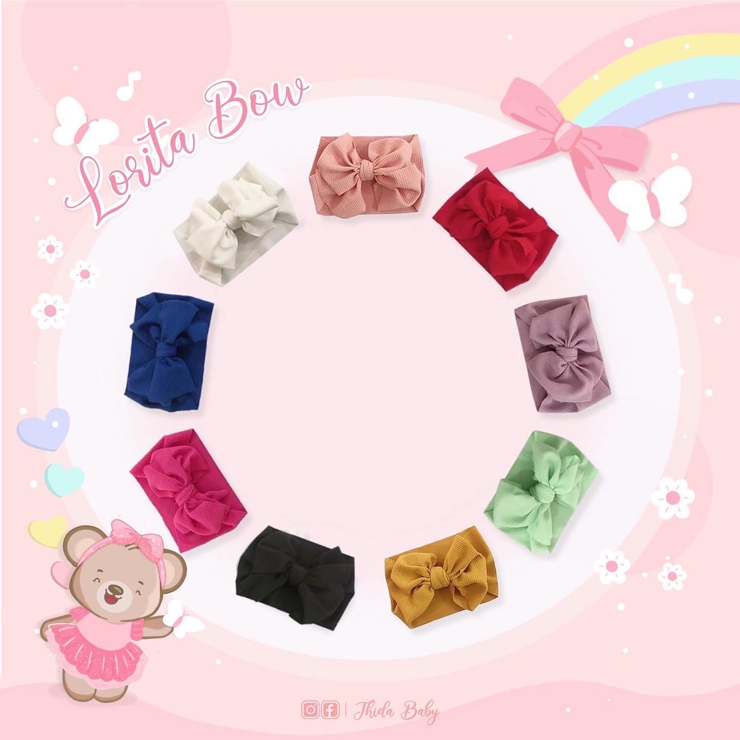 🎀 𝕃𝕠𝕣𝕚𝕥𝕒 𝔹𝕠𝕨 โบว์คาดผมผ้าน่ารัก 🎀