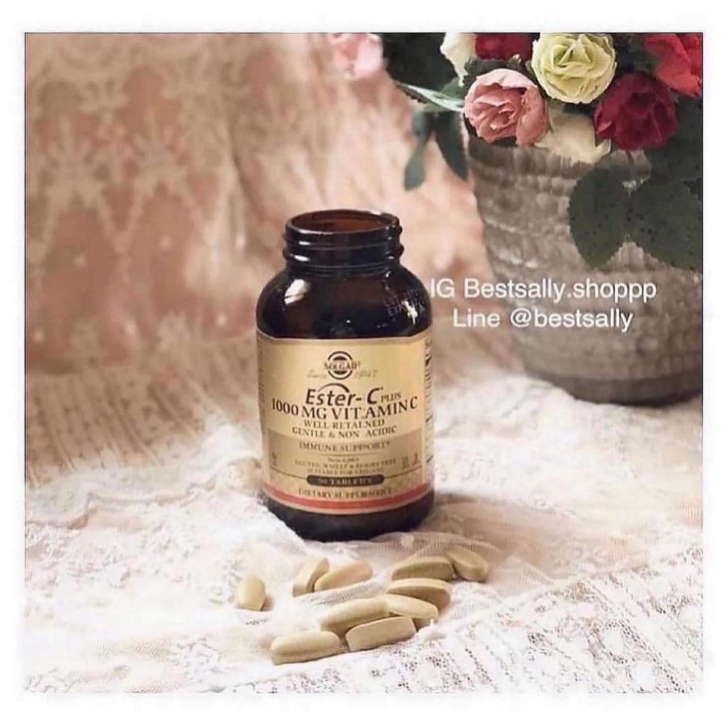 Solgar  Ester-C Plus  Vitamin C 1000 mg 90 Tablets