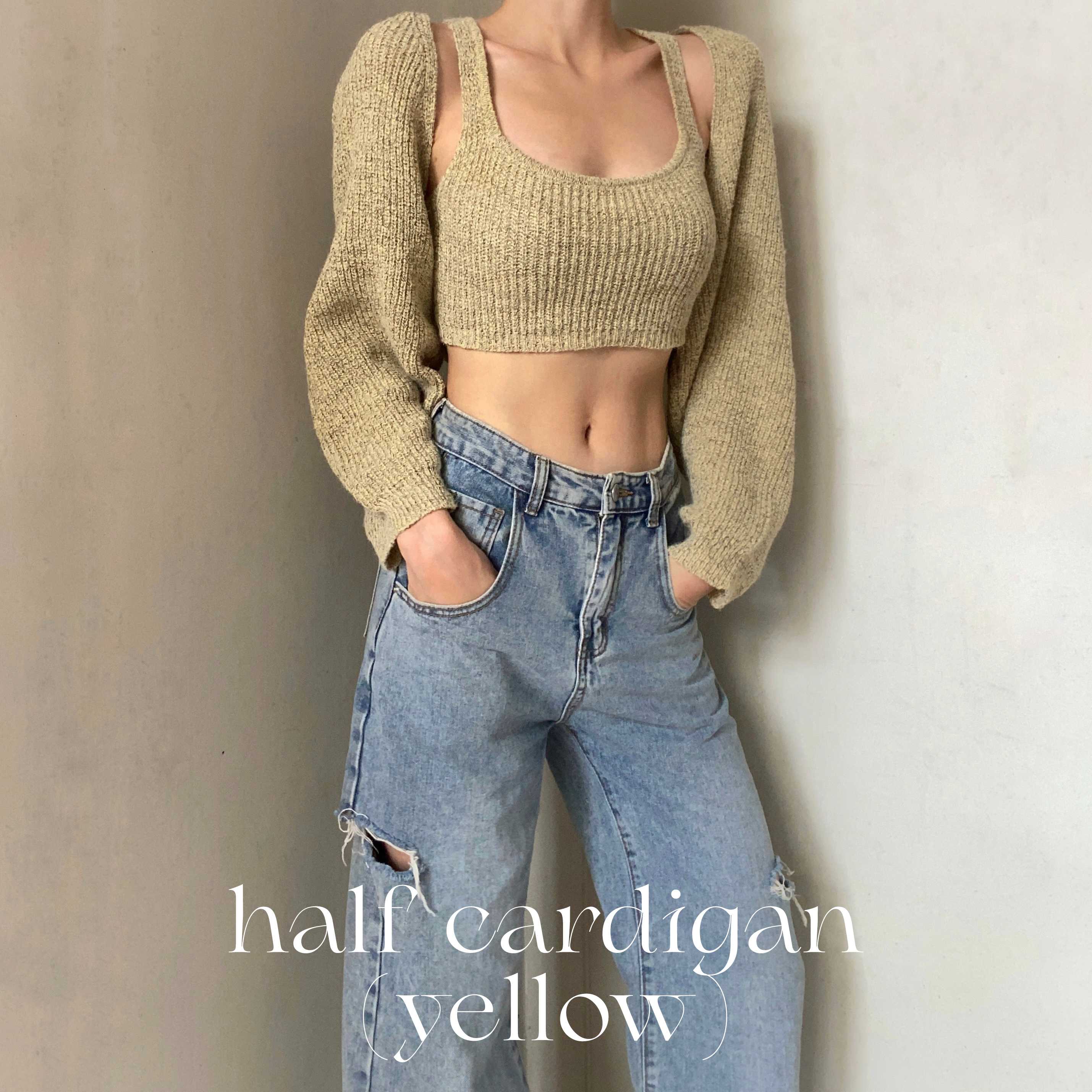 Half Cardigan (Yellow)