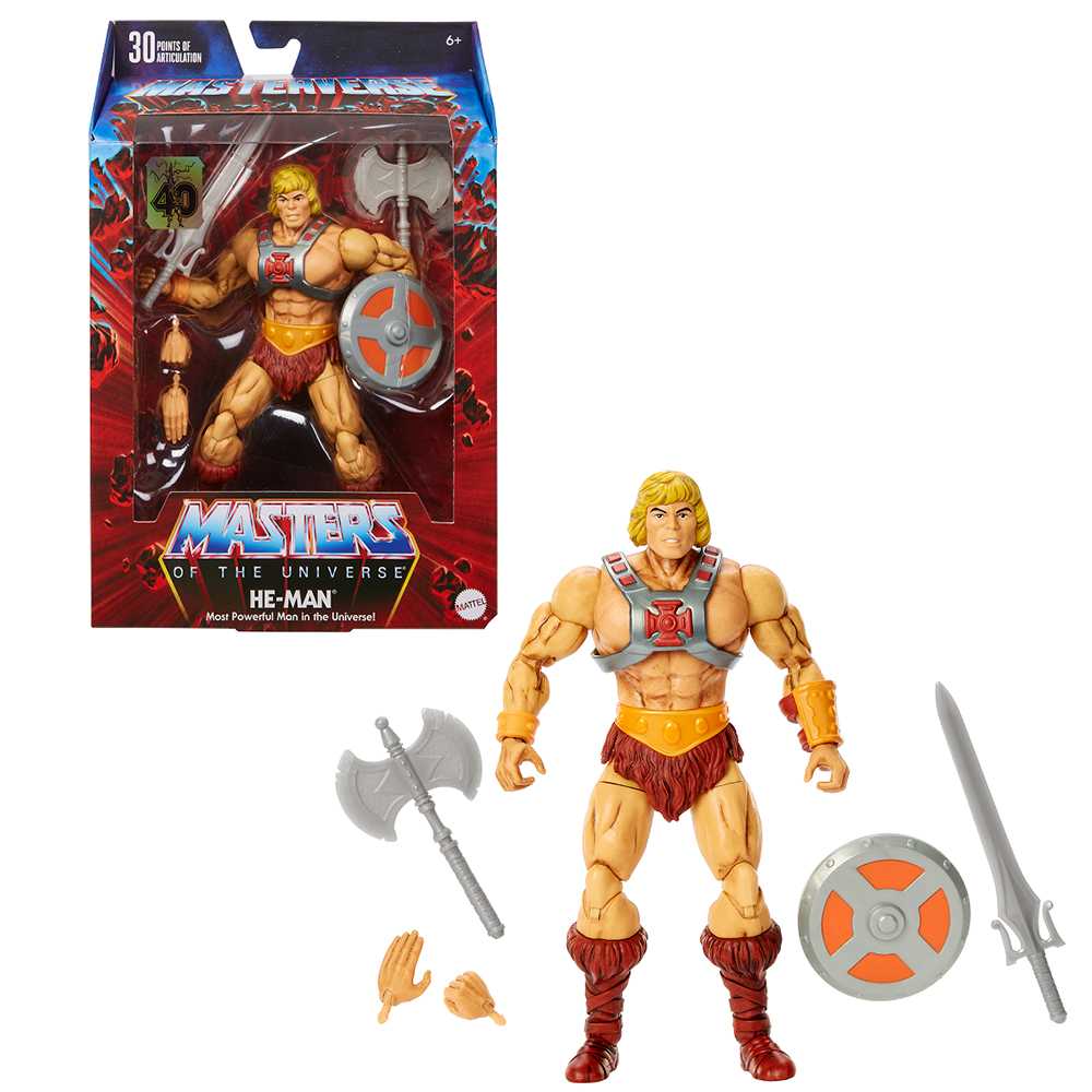 Masters of the Universe Masterverse He-Man 40th Anniversary Action Figure (HJH58)