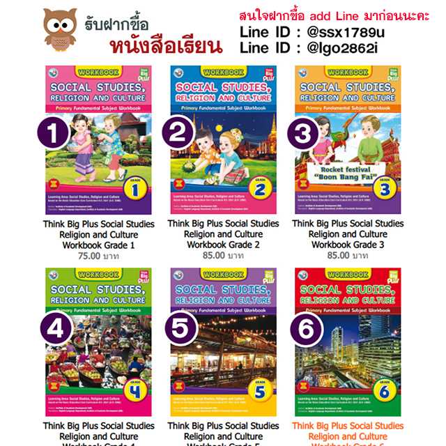 Think Big Plus Social Studies Religion and Culture Workbook Grade 1-6